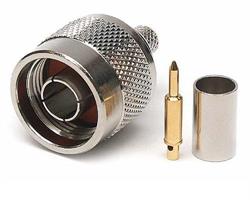 CONECTOR N MACHO - PARA CRIMPAR - PARA CABLE CLF400 - METAL