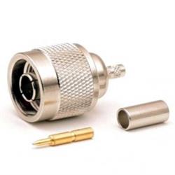 CONECTOR N MACHO - PARA CRIMPAR - PARA CABLE RG58 - METAL
