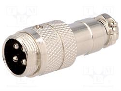 CONECTOR MACHO DE MICROFONO 4 PIN 16mm - AEREO