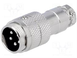 CONECTOR MACHO DE MICROFONO 5 PIN 16mm - AEREO