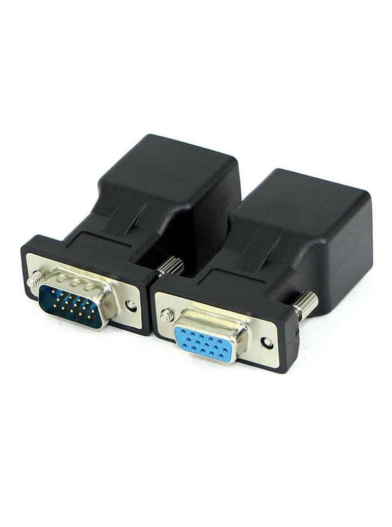 PAREJA DE TRANSCEPTORES / EXTENSORES PASIVOS VGA - MACHO A CAT5 6 HEMBRA HASTA 20 METROS