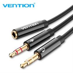 ADAPTADOR - UNIFICADOR PRO V - JACK 3,5mm 4 VIAS HEMBRA - 2 JACK 3,5mm STEREO MACHO - ALTA CALIDAD