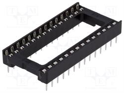 ZOCALO CIRCUITO INTEGRADO 28 PINES - RASTER 2,54mm - RASTER FILA 15,24mm