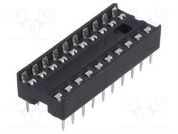 ZOCALO CIRCUITO INTEGRADO 20 PINES - RASTER 2,54mm - RASTER FILA 7.62mm
