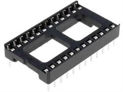 ZOCALO CIRCUITO INTEGRADO 24 PINES - RASTER 2,54mm - RASTER FILA 15.24mm