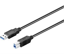 CONEXION NIMO USB 3.0 MACHO -  USB B 3.0 MACHO - 0,5 METROS - NEGRO