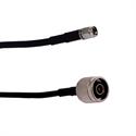 CONEXION N MACHO A SMA MACHO - 15 METROS - NEGRO - CABLE RG58