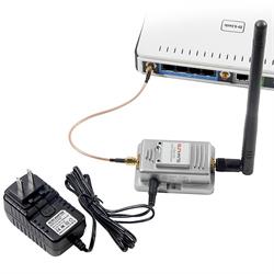 AMPLIFICADOR WIRELESS 2,4GHZ - 802.11B/G - GANACIA 15dBs 2W - CUERPO METAL