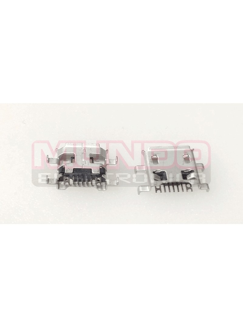 CONECTOR MICRO USB - 7 PINES - ANCLADO 4 PATILLAS A 10.7mm