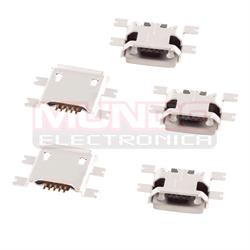 CONECTOR MICRO USB - 5 PINES - SMD 4 PATILLAS A 10.9mm TIPO 2