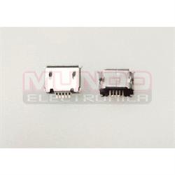 CONECTOR MICRO USB - 5 PINES LARGO - ANCLADO 2 PATILLAS A 5,20mm