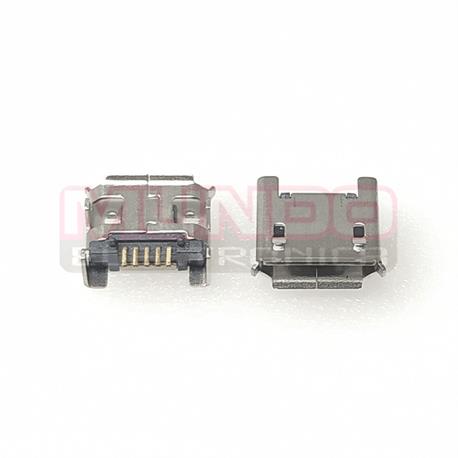CONECTOR MICRO USB - 5 PINES LARGO - ANCLADO 4 PATILLAS A 6.8mm TIPO 1