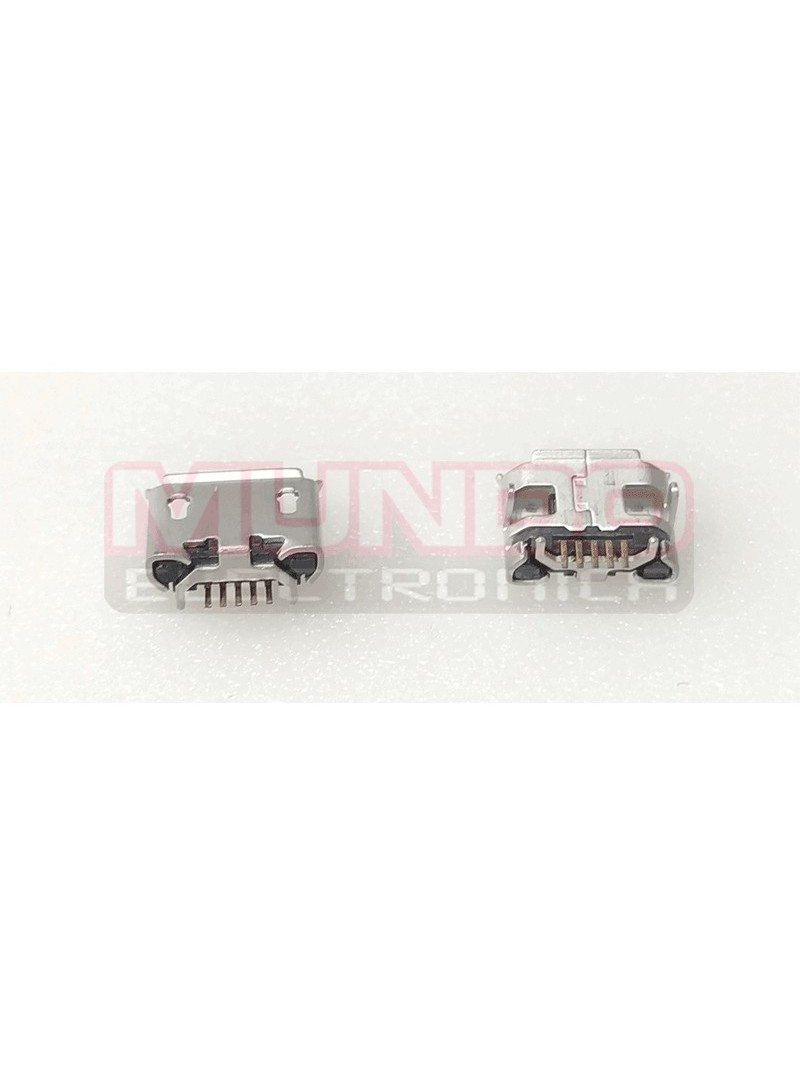 CONECTOR MICRO USB - 5 PINES LARGO - ANCLADO 4 PATILLAS A 6.8mm TIPO 2