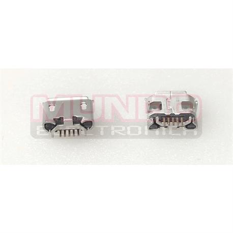 CONECTOR MICRO USB - 5 PINES LARGO - ANCLADO 4 PATILLAS A 6.8mm TIPO 2