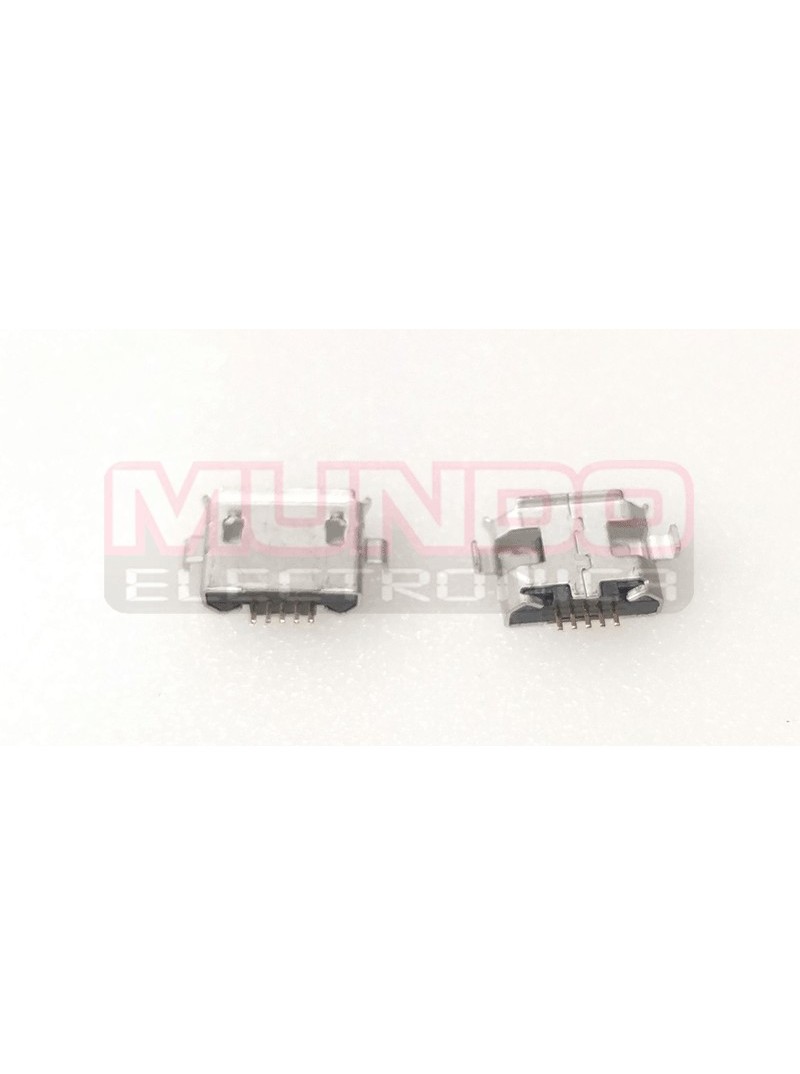 CONECTOR MICRO USB - 5 PINES LARGO - ANCLADO 2 PATILLAS A 10.9mm