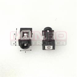 CONECTOR JACK DE ALIMENTACION - ANCLADO 3 PIN - 5x10x3mm TIPO 1