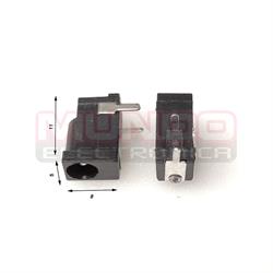 CONECTOR JACK DE ALIMENTACION - ANCLADO 3 PIN - 5x11x8mm