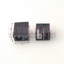 CONECTOR JACK DE ALIMENTACION - ANCLADO 3 PIN - 8x10x5mm