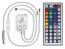 CONTROLADOR RGB PARA TIRAS LED - 12VDC -  CON MANDO DE 44 BOTONES