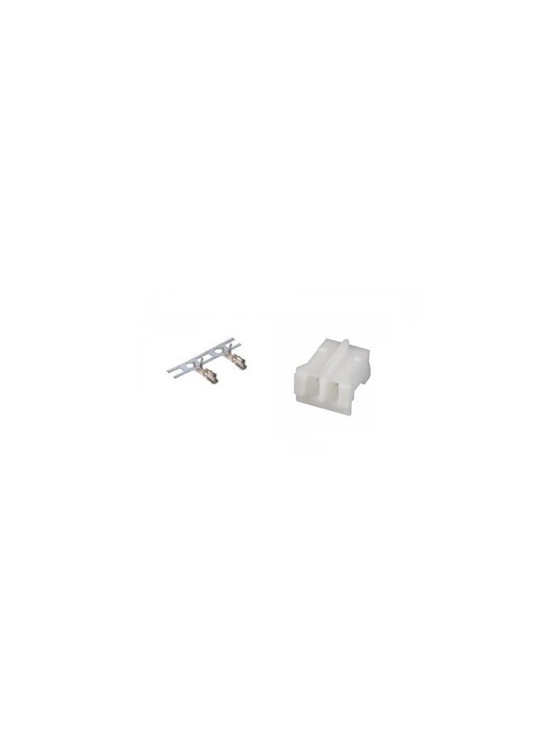 CONECTOR HEMBRA CONDUCTO-PLACA JST 2 PIN - RASTER 2mm + PINES