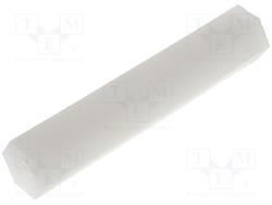 CASQUILLO DISTANCIADOR SEPARADOR - ROSCADO PLASTICO HEXAGONAL 30mm - M3 - HEMBRA HEMBRA