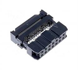 CONECTOR IDC 14 PIN HEMBRA - RASTER CONTACTOS 2,54mm - RASTER CINTA 1,27mm