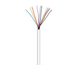 MANGUERA 10 HILOS X 0.22mm - SIN APANTALLAR - BLANCO - PARA ALAMAS, PORTEROS .. 1 METRO