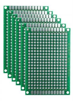 PLACA DE CIRCUITO IMPRESO PCB - DOBLE CARA - PERFORADA - FR4 - 40x60mm