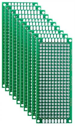 PLACA DE CIRCUITO IMPRESO PCB - DOBLE CARA - PERFORADA - FR4 - 30x70mm