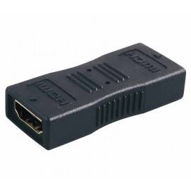 ADAPTADOR HDMI 19 PIN HEMBRA - HDMI 19 PIN HEMBRA DORADO