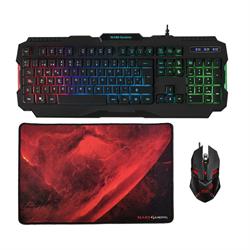 TECLADO + RATON + ALFOMBRILLA MARS GAMING MCP118 RGB