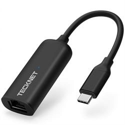 ADAPTADOR CONVERSOR TIPO-C a RJ45 ETHERNET - 10/100/1000Mbps