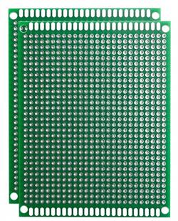 PLACA DE CIRCUITO IMPRESO PCB - UNA CARA - PERFORADA - FR4 - 70x90mm - AZUL