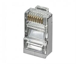 CONECTOR MODULAR RED RJ45 - 8 VIAS - CAT6 - 3 MICRAS ORO - 1 UNIDAD