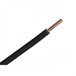 CABLE RÍGIDO 0,5MM, COBRE ESTAÑADO, NEGRO - 1 METRO - IDEAL PARA PROTOBOARD , DIY, PUENTES, ETC..