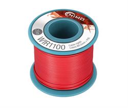 CABLE RÍGIDO 0,5MM, COBRE ESTAÑADO, ROJO - 25 METROS - IDEAL PARA PROTOBOARD , DIY, PUENTES, ETC..