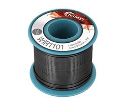CABLE RÍGIDO 0,5MM, COBRE ESTAÑADO, NEGRO - 25 METROS - IDEAL PARA PROTOBOARD , DIY, PUENTES, ETC..