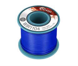 CABLE RÍGIDO 0,5MM, COBRE ESTAÑADO, AZUL - 25 METROS - IDEAL PARA PROTOBOARD , DIY, PUENTES, ETC..