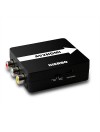 CONVERSOR / ADAPTADOR ENTRADA AV 3 RCA HEMBRA - SALIDA HDMI HEMBRA 1080P CON CABLE USB Y TRANSFORMADOR - NEGRO - BOX