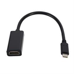 CONVERSOR - ADAPTADOR ENTRADA USB TIPO-C MACHO - SALIDA HDMI HEMBRA - 1080p - AUDIO