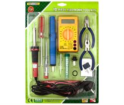 KIT DE SOLDADURA CON MULTIMETRO + SOPORTE + BOMBA DESOLD. + HERAMIENTAS