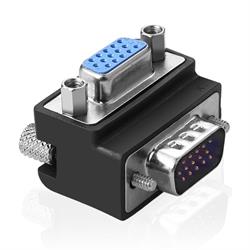 ADAPTADOR VGA MACHO - HEMBRA A 90º VERTICAL