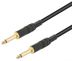 CONEXION JACK MONO MACHO 6,3mm A JACK MONO MACHO 6,3mm - CALIDAD PROFESIONAL - 5m