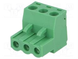 BLOQUE DE BORNAS DESMONTABLE - ENCHUFE HEMBRA - 5,08mm / 2,5mm2 - 3 PIN