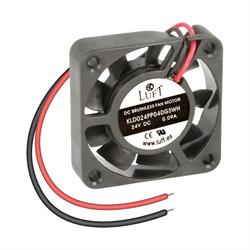 VENTILADOR 40x40x10 - 24VDC - COJINETES - TERMOPLASTICO - 2 HILOS