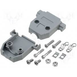 CARCASA PLASTICO CONECTOR SUB-D 15 PINES (VALIDO PARA CONECTORES VGA 15 PINES)