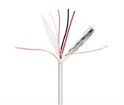 MANGUERA 4 HILOS - x2 CABLES 0,22mm x2 CABLES 0,75mm CON CPR - APANTALLADO - 1 METRO