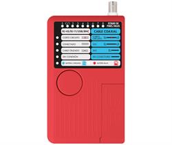 TESTER PROFESIONAL DE LÍNEAS DE COMUNICACIONES - RJ45 RJ12 RJ11 USB BNC - CON FUNDA