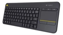 TECLADO LOGITECH K400 PLUS - TECLADO INALAMBRICO CON TOUCHPAD INTEGRADO - NEGRO