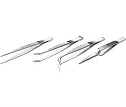 SET DE 4 PINZAS PARA ELECTRONICA - TAMAÑOS DE 110,0 a 120,0mm